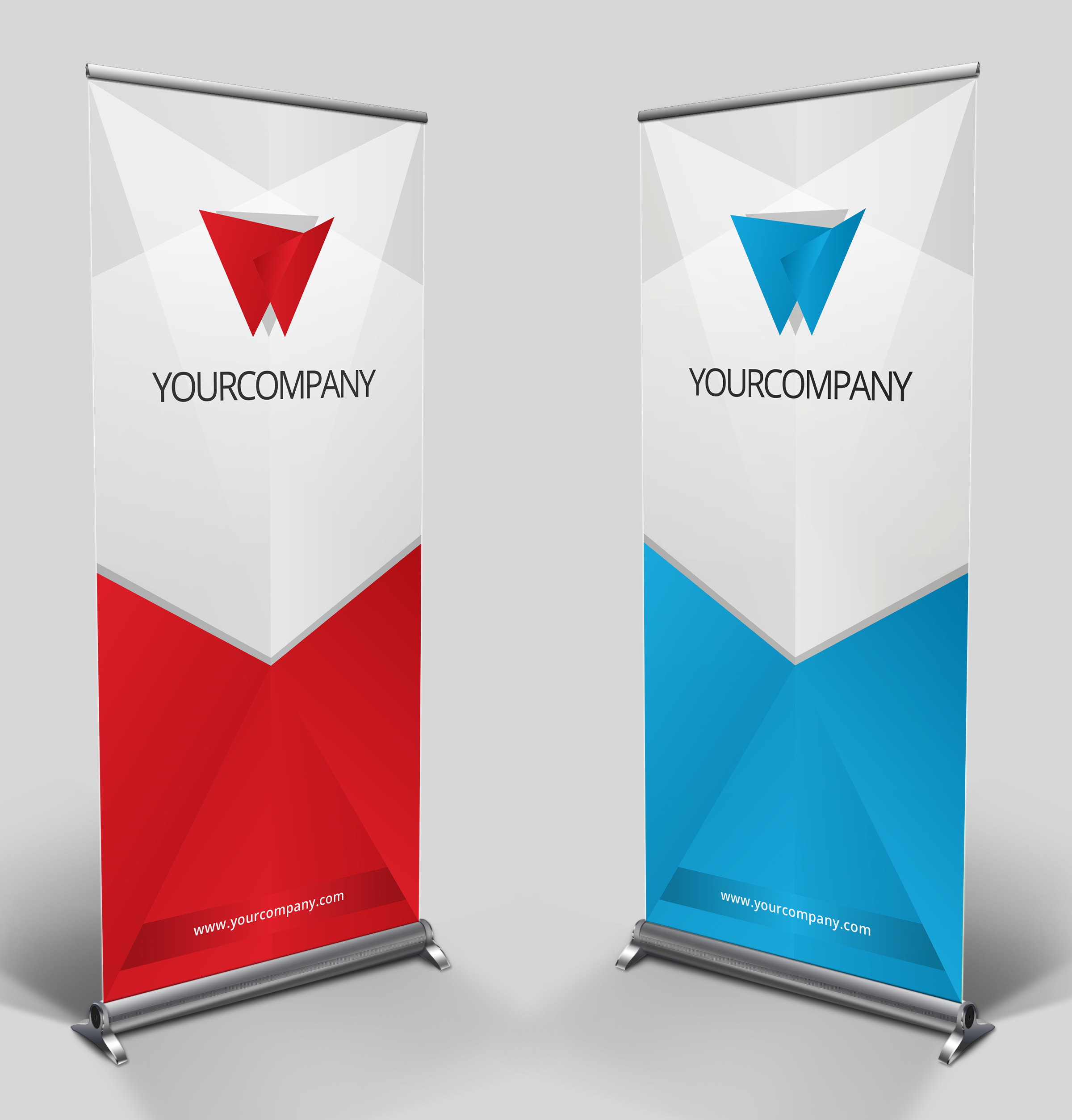 Roll-up-Banner aus PVC-Hartfolie